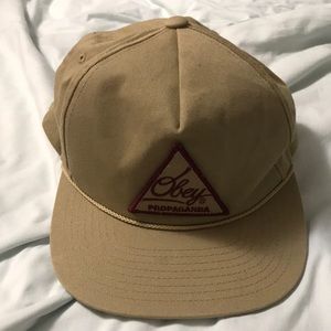 Obey Tan SnapBack Hat